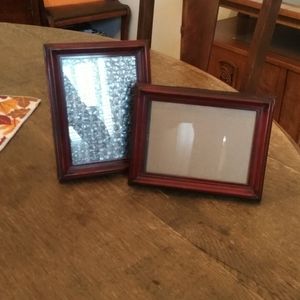 Set of Red Wood Frames